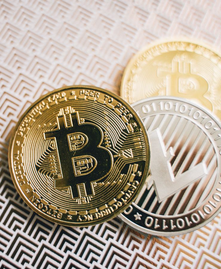 Bitcoin et Litecoin — investissement crypto, actifs blockchain sécurisés